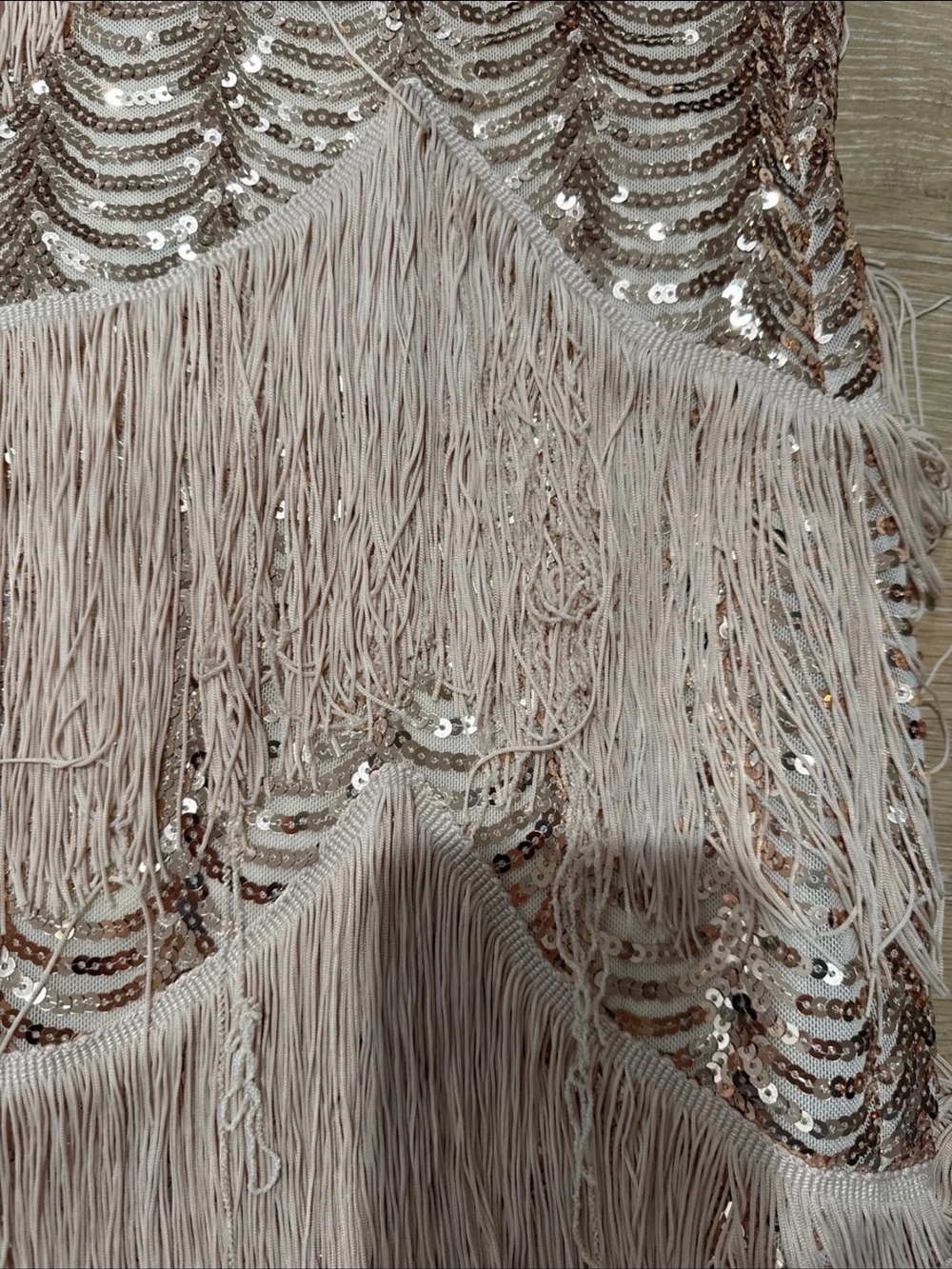 Moonlight Fringe Midi Dress 2X - Picture 5 of 5